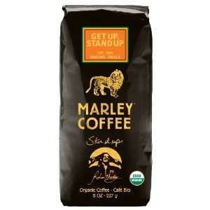 Marley Coffee Get up Stand up Gourmet Coffee 2 Lb Bag Whole Bean