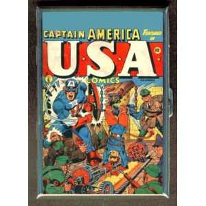  CAPTAIN AMERICA 40s COMIC BOOK ID CIGARETTE CASE WALLET 