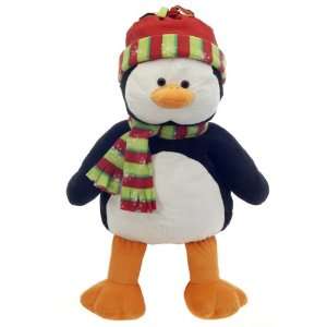   Sitting Penguin with Christmas Hat & Scarf (Case of 1)