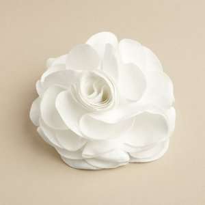  White Silk Rose Wedding Hair Clip or Pin by Mariell 
