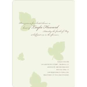  Elegant Leaves Bridal Shower Invitations