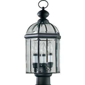   Light Outdoor Post Lantern Gloss Black 734 3 15