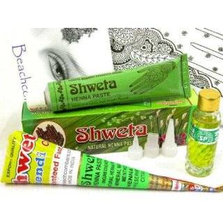   Henna Tattoo Starter Kit With Transfer Paper And Henna Applicators