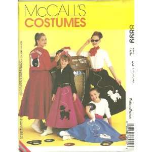  Misses And Girls Costumes McCalls Sewing Pattern 8899 