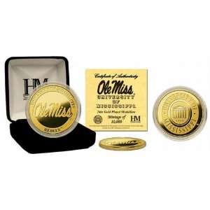  BSS   Ole Miss Rebels 24KT Gold Coin 