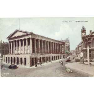   Vintage Postcard Town Hall Birmingham England UK 
