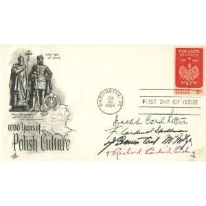  Roman Catholic U.S. Cardinals Autographed First Day Cover 