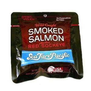 Wild Caught Smoked Red Sockeye Salmon Sea Fare Pacific 3oz  