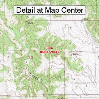   Quadrangle Map   Glen, Nebraska (Folded/Waterproof)