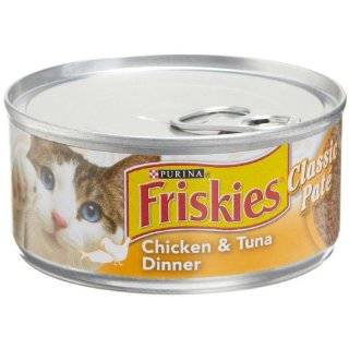 Friskies Cat Food Classic Pate, Liver & Chicken Dinner, 5.5 Ounce Cans 
