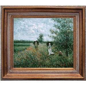    Monet Walking Near Argenteuil Oil Painting