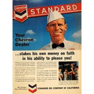  1965 Ad Standard Oil Co. Chevron Dealer California 