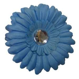  Light Blue Daisy Flower Hair Clip