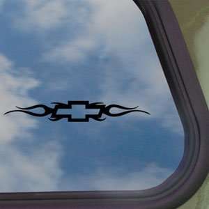  CHEVROLET TRIBAL CHEVY BOWTIE Black Decal WINDSHIELD 