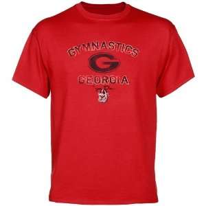 Georgia Bulldogs Gym Dogs T shirt   Red 