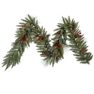  9 ft. Christmas Garland   Green   Regal Mix Pine/Berry 