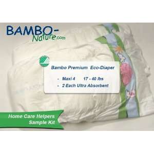   Abena Bambo Nature Premium Baby Diapers, Size 4, Maxi Sample (2) Baby