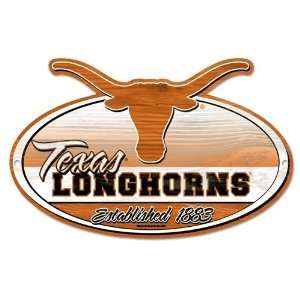 Texas Longhorns Wall Sign   Wood Style
