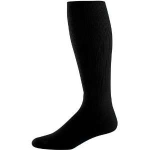  Youth Athletic Knee Length Soccer Tube Sock BLACK YOUTH (TUBE 