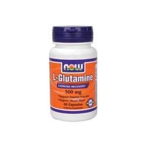  L Glutamine 60 Caps 500 Mg ( Free Form Amino Acid )   NOW 