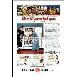  1951 Vintage Ad General Electric Refrigerators Everything 