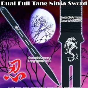 Ninja Short Spear Large Kunai Swords Machete w/ Sheath  