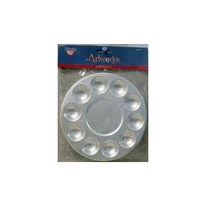  Aluminum Circle Palette 10 Well 7.5in Dia Arts, Crafts 