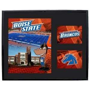 Boise State Broncos BSU NCAA Basketball 11 X 14 Framed Logo Wall 