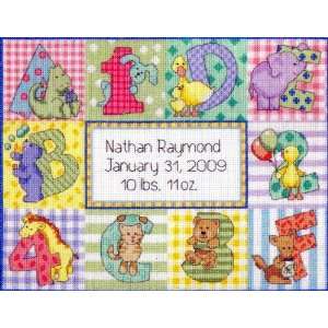   Kit Zoo Alphabet Birth Record From Baby Hugs Arts, Crafts & Sewing