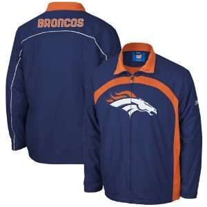   Denver Broncos Navy Blue Play Maker Full Zip Jacket