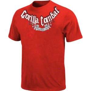  Gorilla Combat Red MMA T Shirt