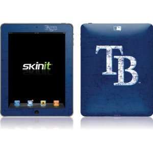   Tampa Bay Rays   Solid Distressed Vinyl Skin for Apple iPad 1