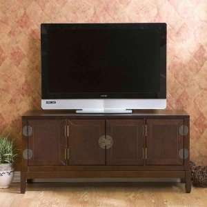 Southern Enterprises Dynasty Wood TV Stand 