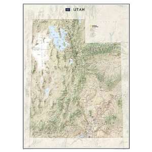  Utah State Laminated Wall Map
