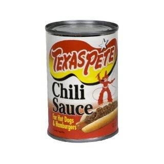 Texas Pete Chili Sauce For Hot Dogs & Hamburgers, 10 Ounce, (Pack of 