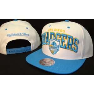 San Diego Chargers Mitchell & Ness Adjustable Snap Back White Baseball 