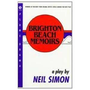  Brighton Beach Memoirs [Hardcover] Neil Simon Books