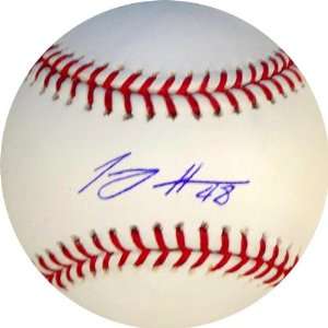  Tommy Hanson Autographed Baseball   Autographed Baseballs 