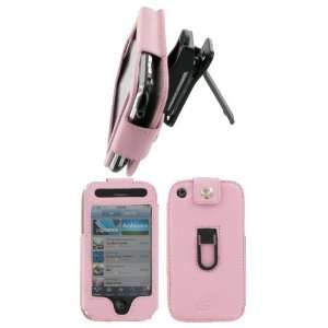 com Apple iPhone 3G   Pink Premium Leather Case with Removable Video 