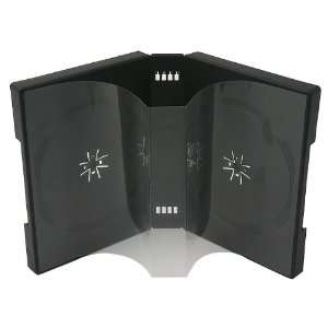  CD/ DVD Storage Case. 33mm Black Load 10 Disc with 4 Inner 