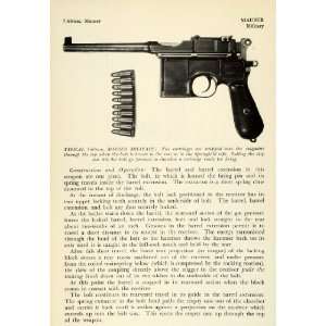 com 1948 Print 7.63 mm Mauser Military Handgun Bullets Pistol Handgun 