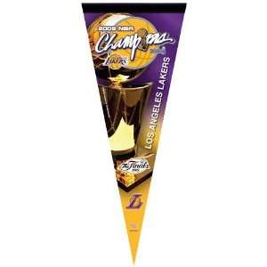  Los Angeles Lakers 2009 NBA Champions Purple Gold 12 x 30 