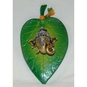   25 Inch Hanging Leaf Ganesha (The Lord of Beginning)