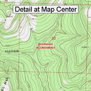  USGS Topographic Quadrangle Map   Brentwood, Arkansas 