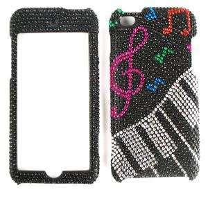 Apple ipod Touch 4 Full Diamond Bling Crystal Music Notes and Keyboard 