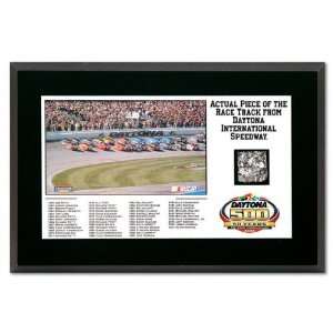 Daytona 500 50th Anniversary Plaque with Race Used Track Piece