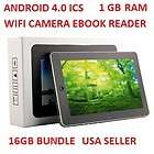 10 GOOGLE ANDROID 4.0 TABLET 1GB DDR3 16GB BUNDLE WIFI HDMI LAPTOP PC 