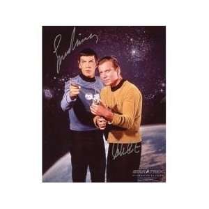 William Shatner/Leonard Nimoy Autographed/Hand Signed 16X20 Combo 