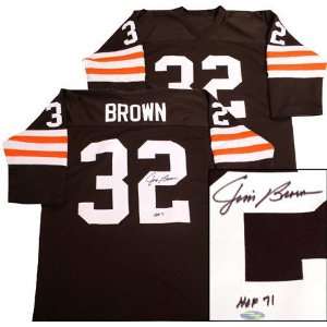 Jim Brown Cleveland Browns Autographed Away Jersey Sports 