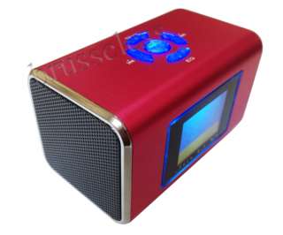 New Rechargeable LCD Screen U disk SD/TF Card FM Radio Speaker Player 